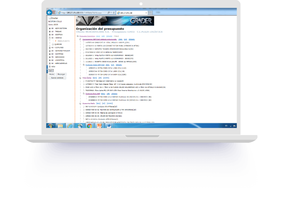 Organización de la propuesta (SKUS – Esfuerzo – Expenses)